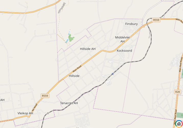 Map location of Hillside AH